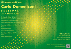 Carlo Domeniconi Festival März 2018 Berlin Carlo Domeniconi Festival März 2018 in Berlin
